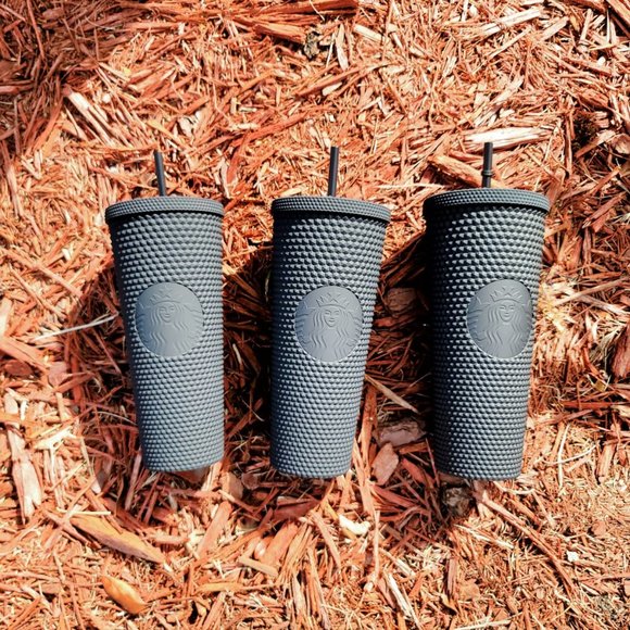 Starbucks Matte Black Studded Tumbler Soft Touch New Release 2021 Cup Limited - Picture 10 of 16